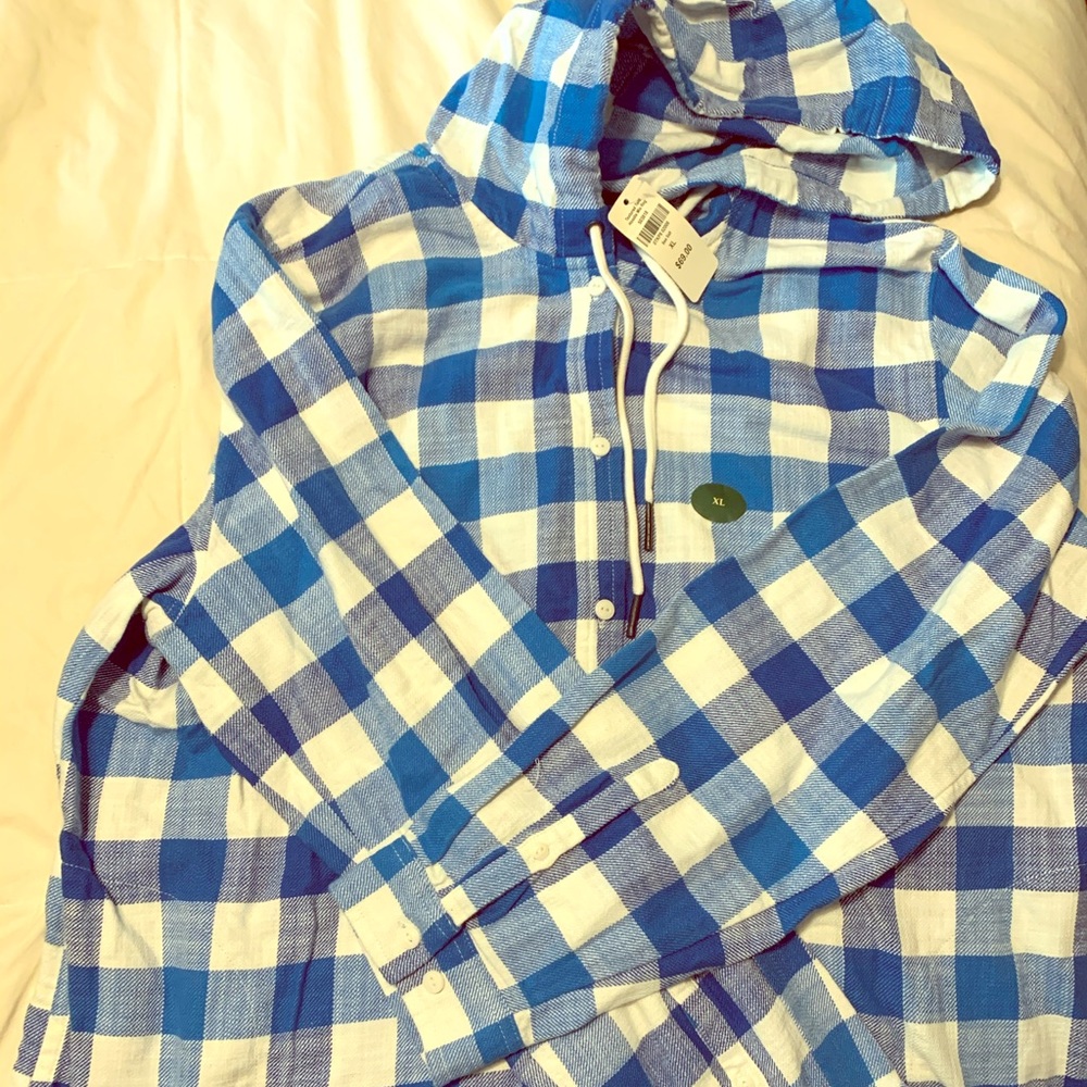 LL Bean hoodie flannel for Woman XL